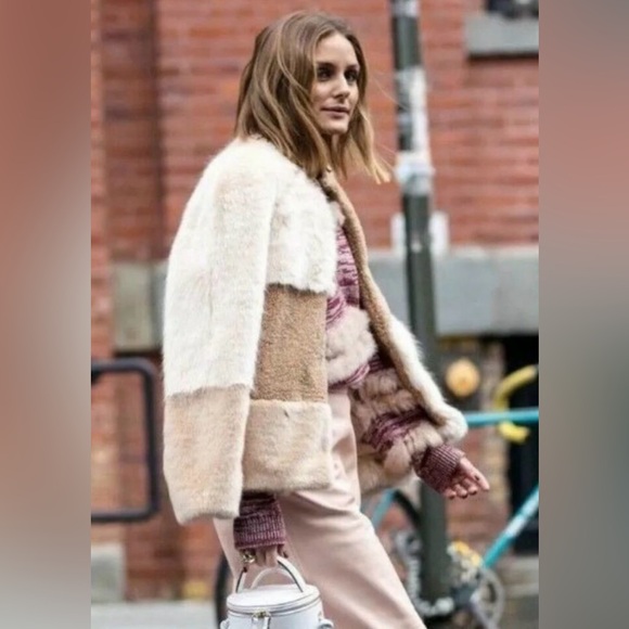 Zara Women Patchwork Effect Fabric Jacket Size XL 4341/281 - Picture 2 of 14